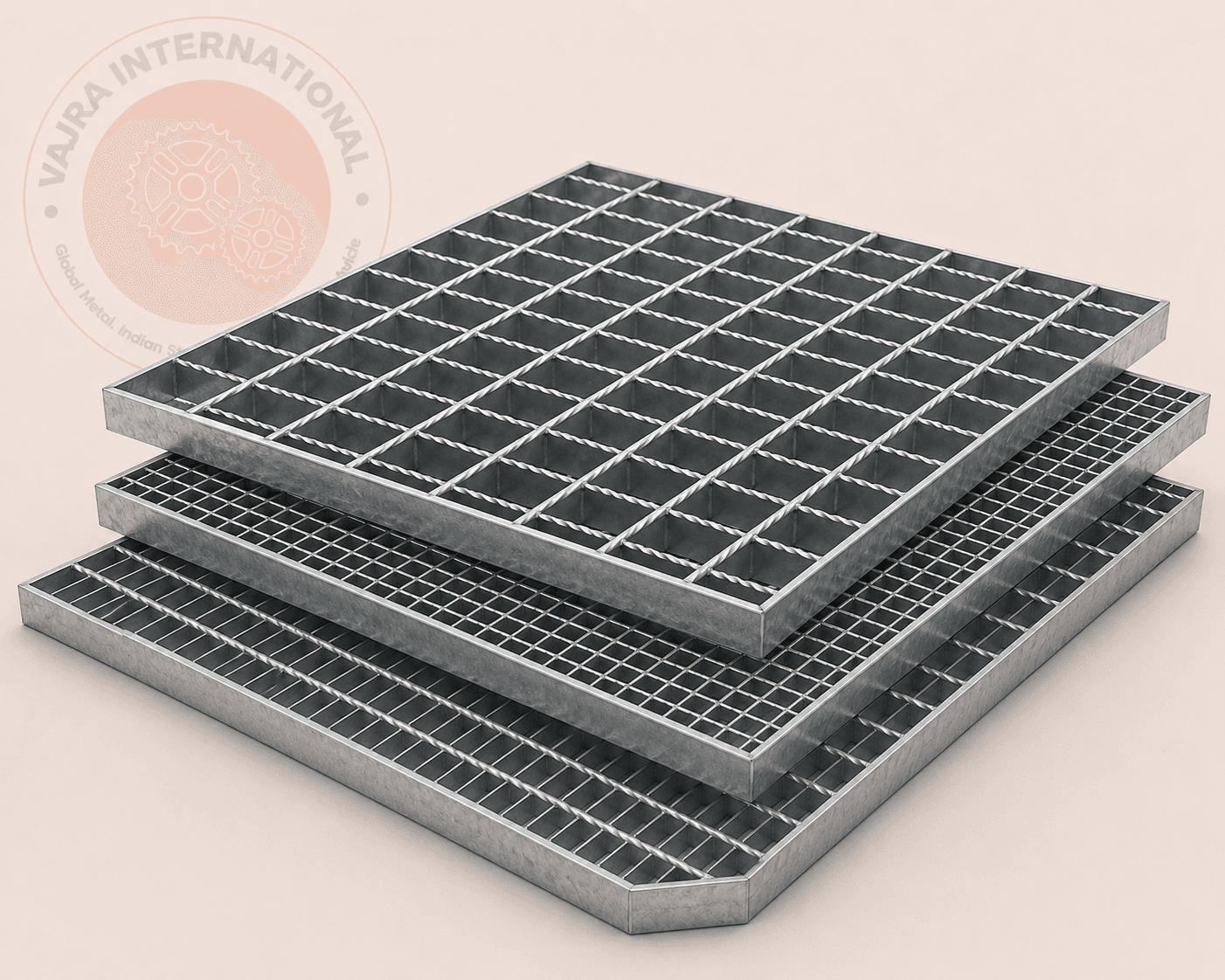 Electroforged Gratings, Industrial flooring · Platforms · Trench covers | Vajra International, manufacturer & exporter, Howrah, India